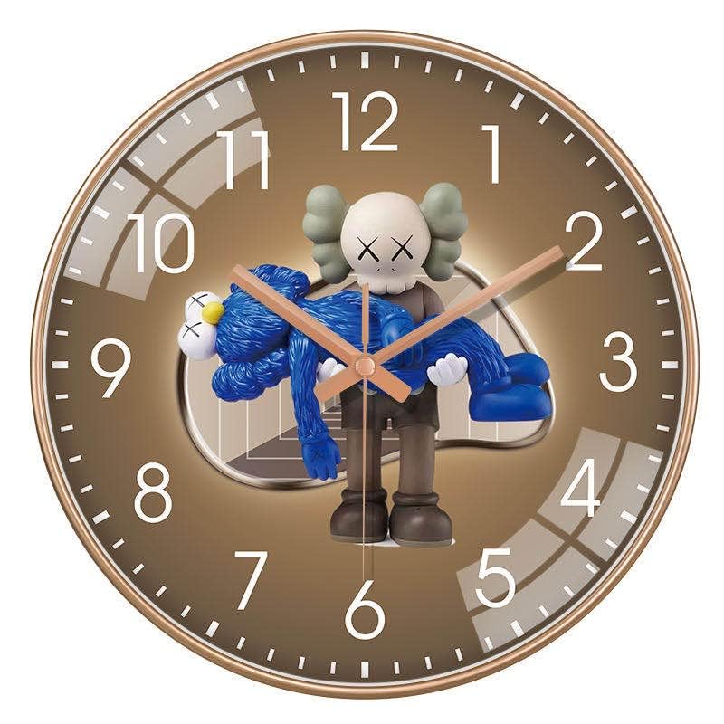 Star Work Silent Mute Battery Operated Non-Ticking Quiet Decorative Wall Clock With Thicken Plastics Frame Glass Cover For Livin