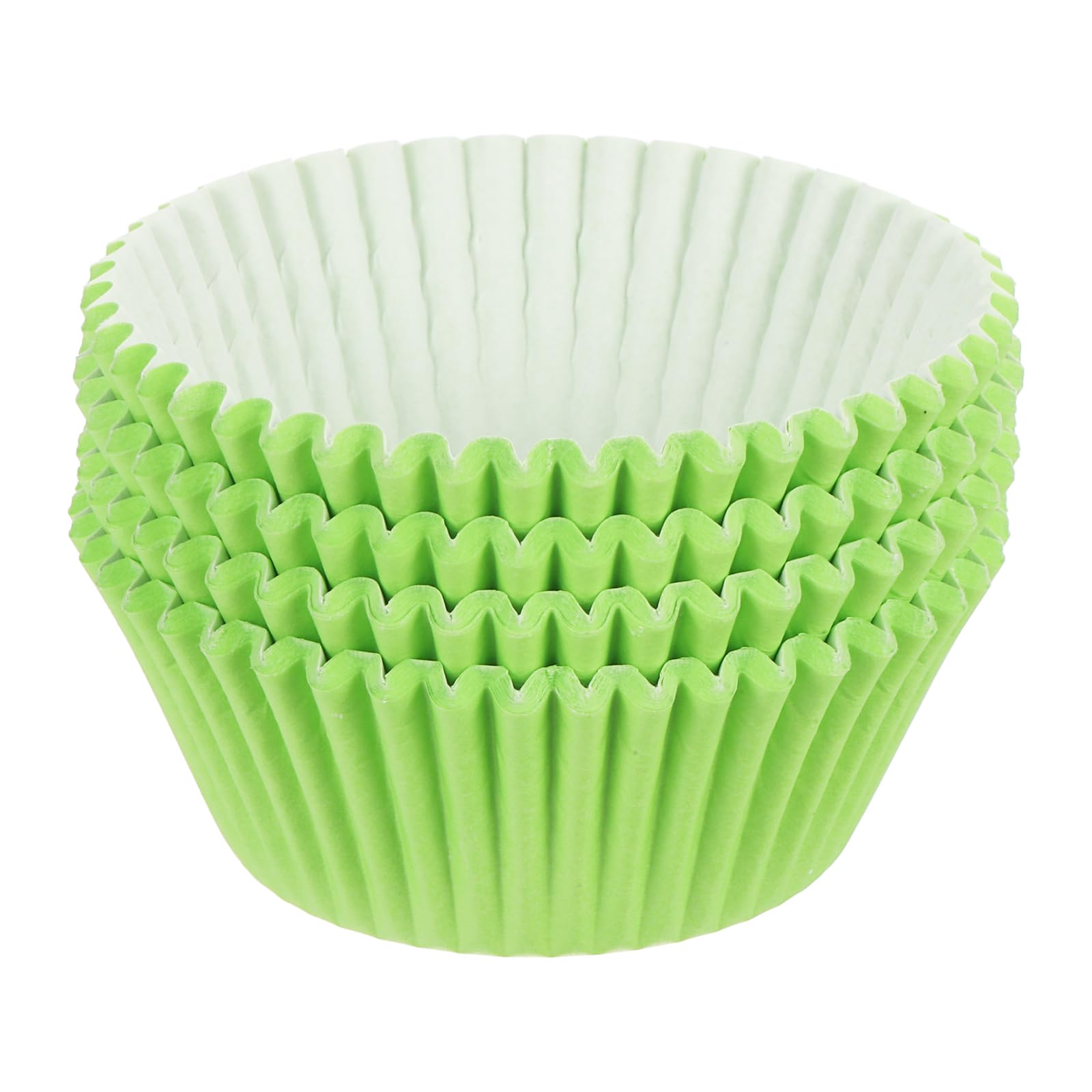Uxcell 100 Pcs Cupcake Liners, Muffins Paper Baking Cups Wrappers Standard Greaseproof For Baking Cupcake Wrapper, Light Green