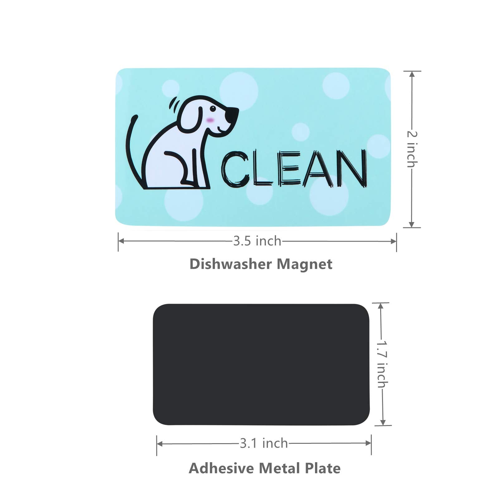 Mudor Dishwasher Magnet Clean Dirty Sign, Double Sided Flip Indicator With Strong Magnet, Universal Kitchen Dishwasher Magnet Co