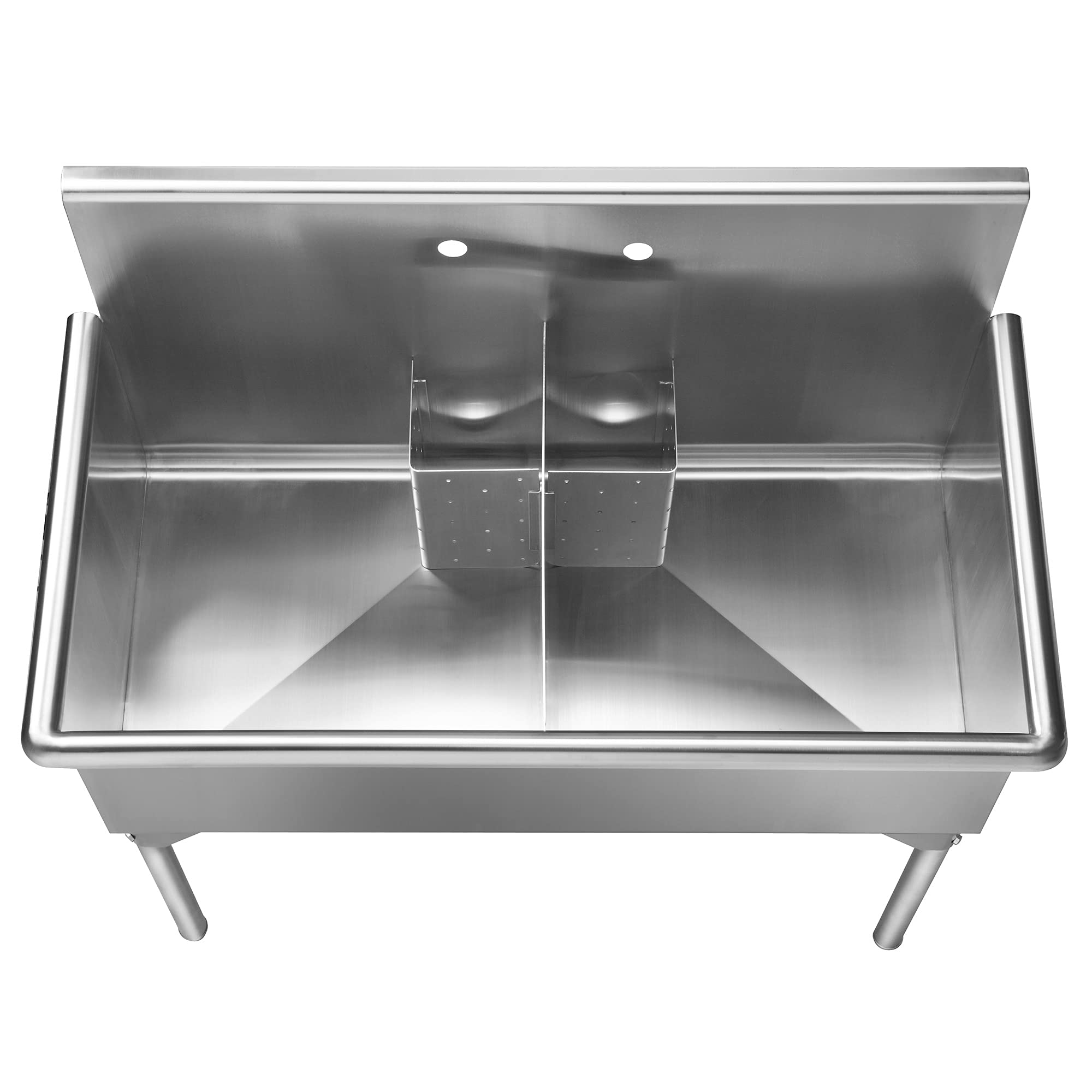 Pearlhaus Double Bowl Freestanding Utility Sink