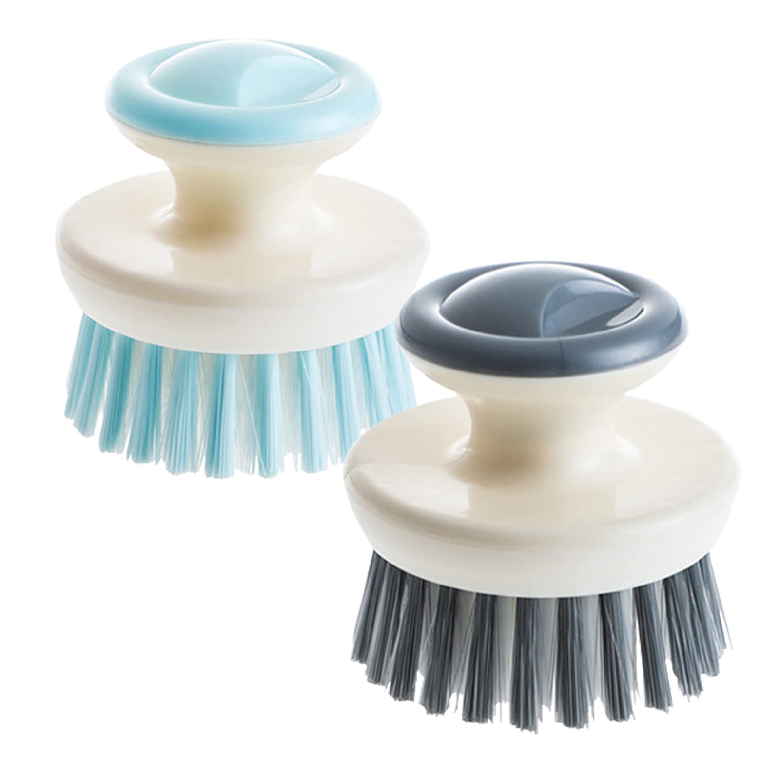 Dish Scrub Brush,Ergonomic Grip Palm Brush,Kitchen Scrub Brushes for Cleaning, Dish Scrubber with Stiff Bristles for Sink, Pots,