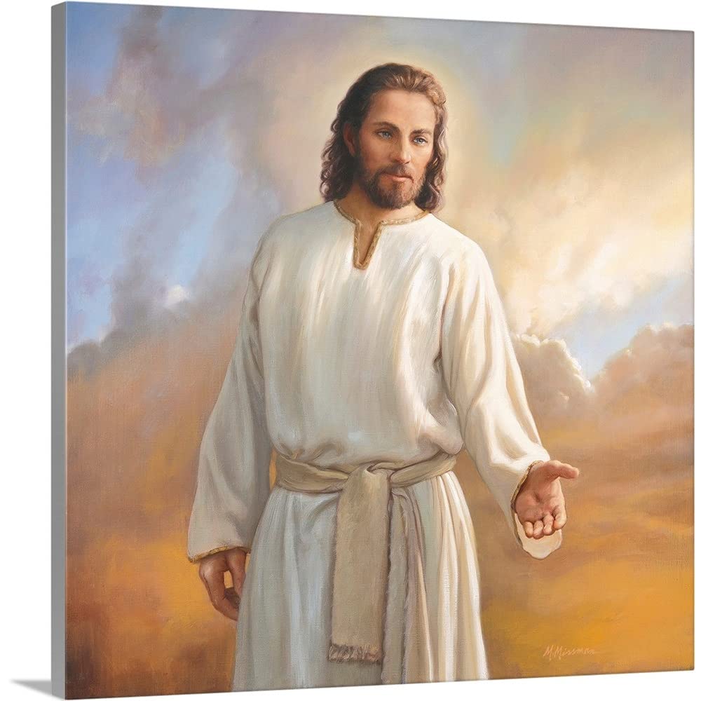 Canvas On Demand I Am Canvas Wall Art Print By Mark Missman, Traditional, Home Decor, Christian, Christianity Artwork, 16''X16''