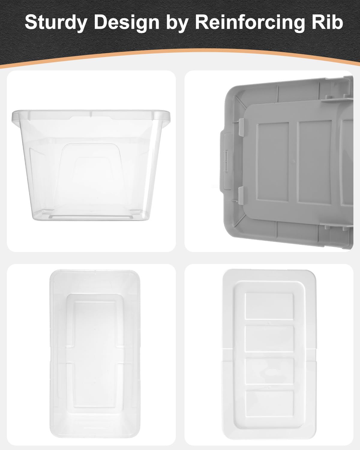 Eoenvivs Plastic Storage Bins With Lids, 12 Packs Set, Storage Boxes With Lids And Stackable Shoe Boxes For Organization, Clear