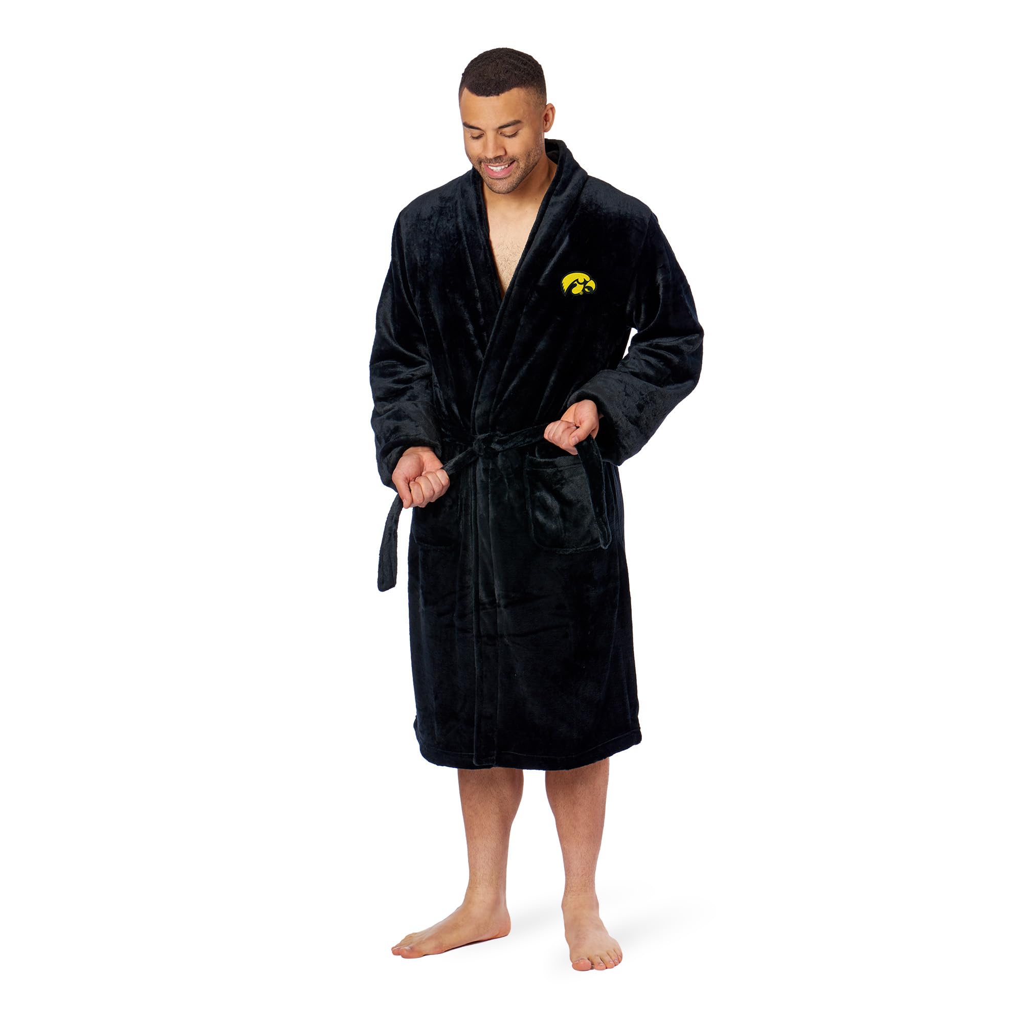 Iowa Official Collegiate Men'S L/Xl Silk Touch Bath Robe(D0102Hp31Ig.)