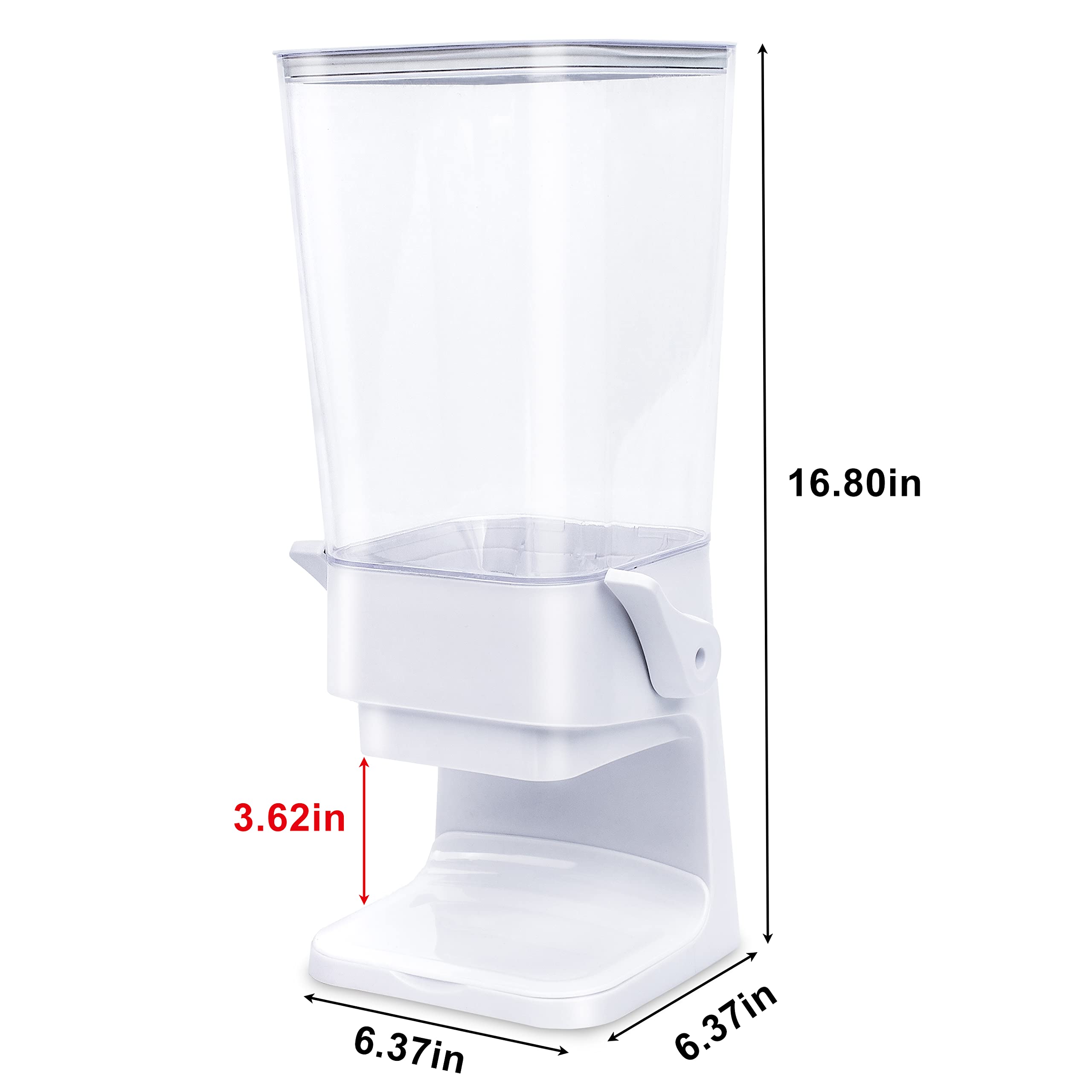 Zeadesign Cereal Dispenser Countertop 2Pc, Cereal Containers Storage, 5L Organization And Storage Containers For Kitchen, Dry Fo