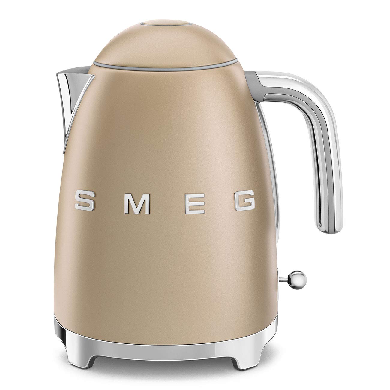 Smeg 50'S Retro Style Electric Water Kettle With Automatic Shutoff, Removable Base, And Water Indicator, Klf03Chmus, Matte Campa