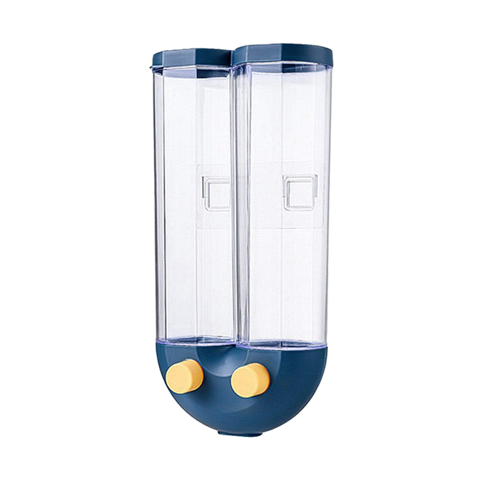 Zoomella Kitchen Food Storage Container Cereal Dispenser Wall Mounted Large Blue|Food Storage Containers|Home & Garden