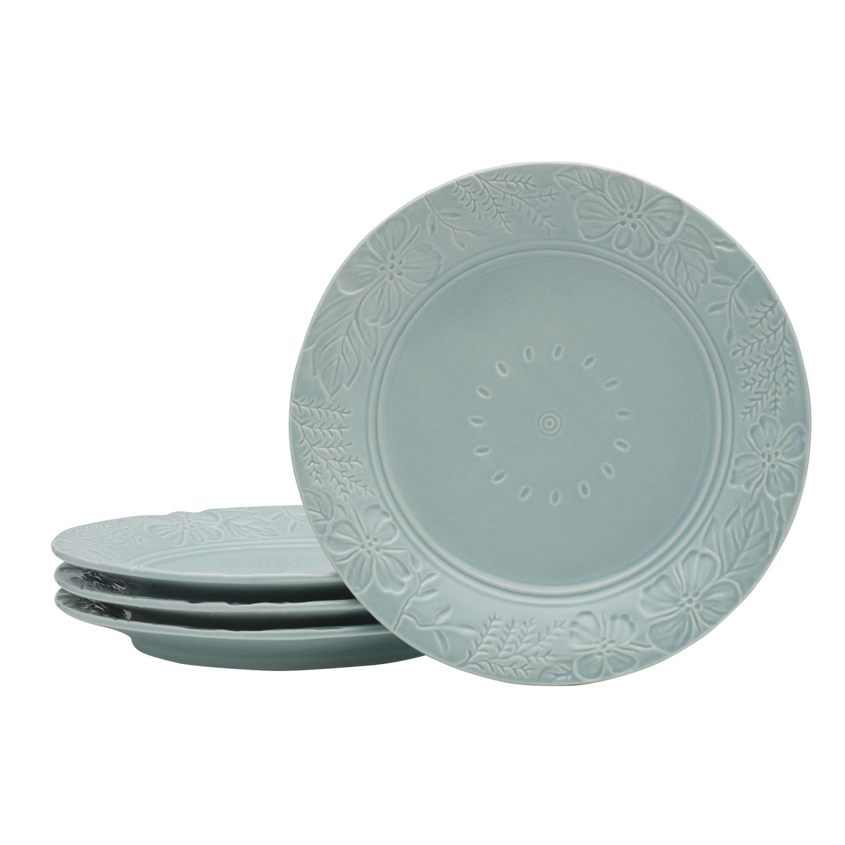 Fitz & Floyd English Garden Dinner Plate, Set Of 4, 11 Inch, Blue