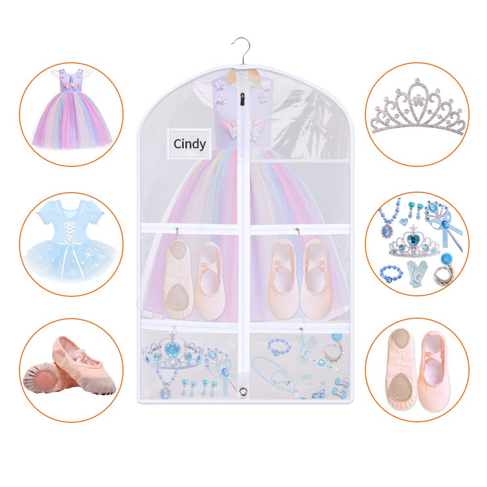 Dance Costume Garment Bag, 3 Packs Dance Garment Bag, Costume Bags For Dancers, Garment Bag For Hanging Clothes, Garment Bag For