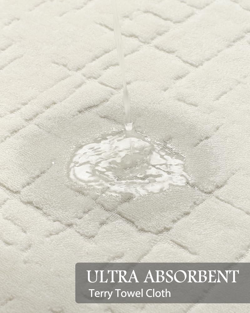 Amoami-Bath Mat-Super Absorbent Bathroom Floor Mats-Rubber Backing Washable Bath Mats For Bathroom Bahtroom Rugs Fit Under Door-