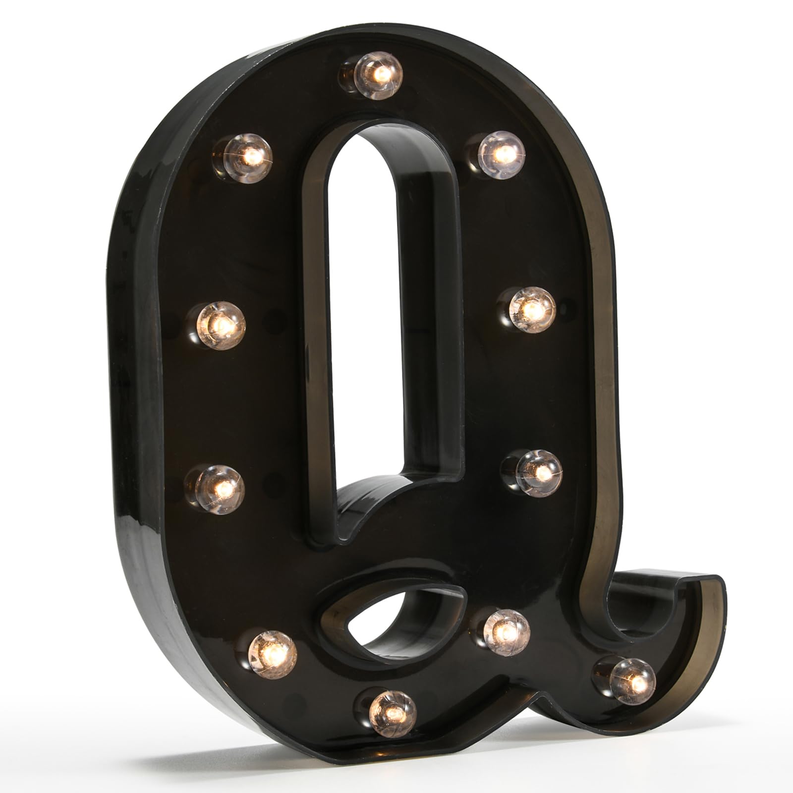 OYCBUZO Light Up Black Alphabet Marquee Letters Sign LED Marquee Number Lights Sign for Night Light Home Bar Christmas Lamp Birt