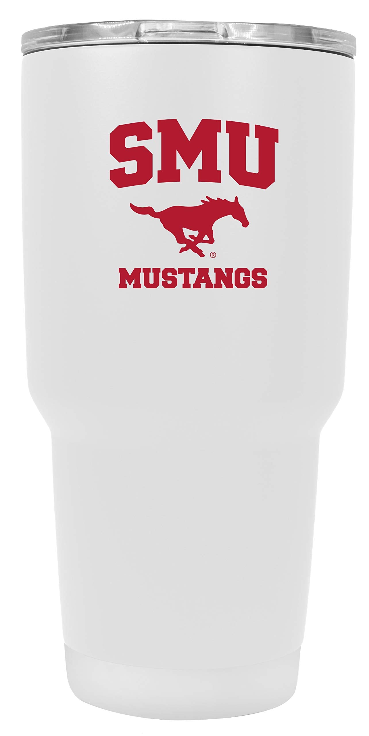 R And R Imports Southern Methodist University 24 Oz White Insulated Stainless Steel Tumbler Officially Licensed Collegiate Produ