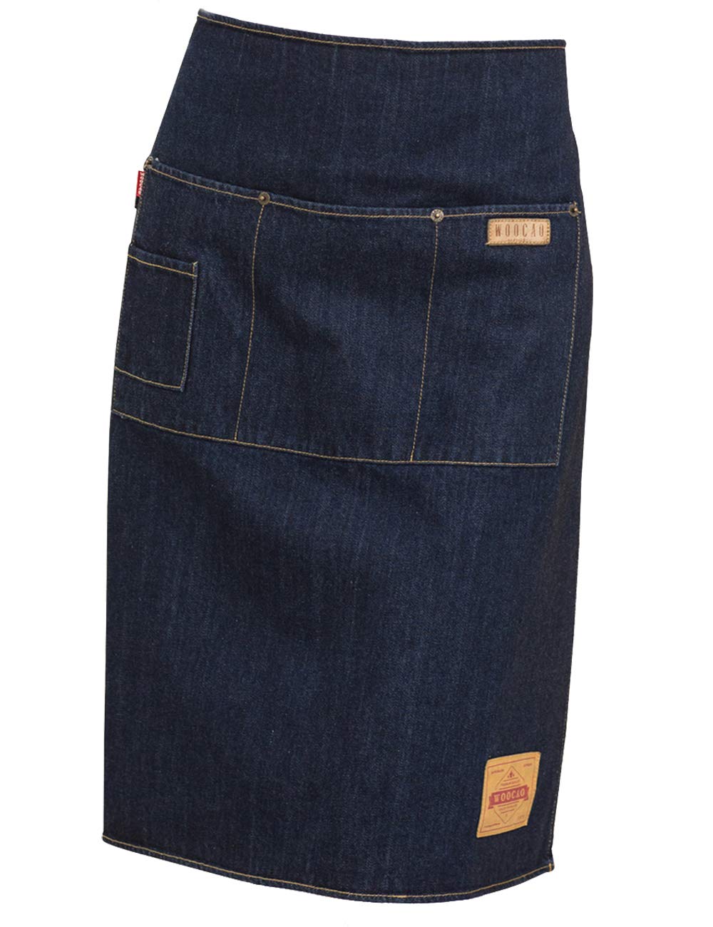 VANTOO Unisex Chef Kitchen Denim Waist Apron with Pockets for Men and Women,Navy Blue
