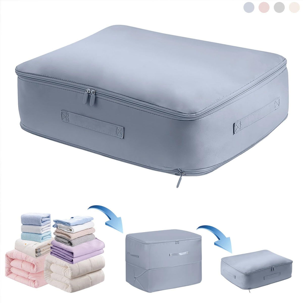 Ultra Space Saving Self Compression Organizer,Storage Bags,Heavy Duty Moving Bags,Storage Tote For Space Saving, Self Compressio