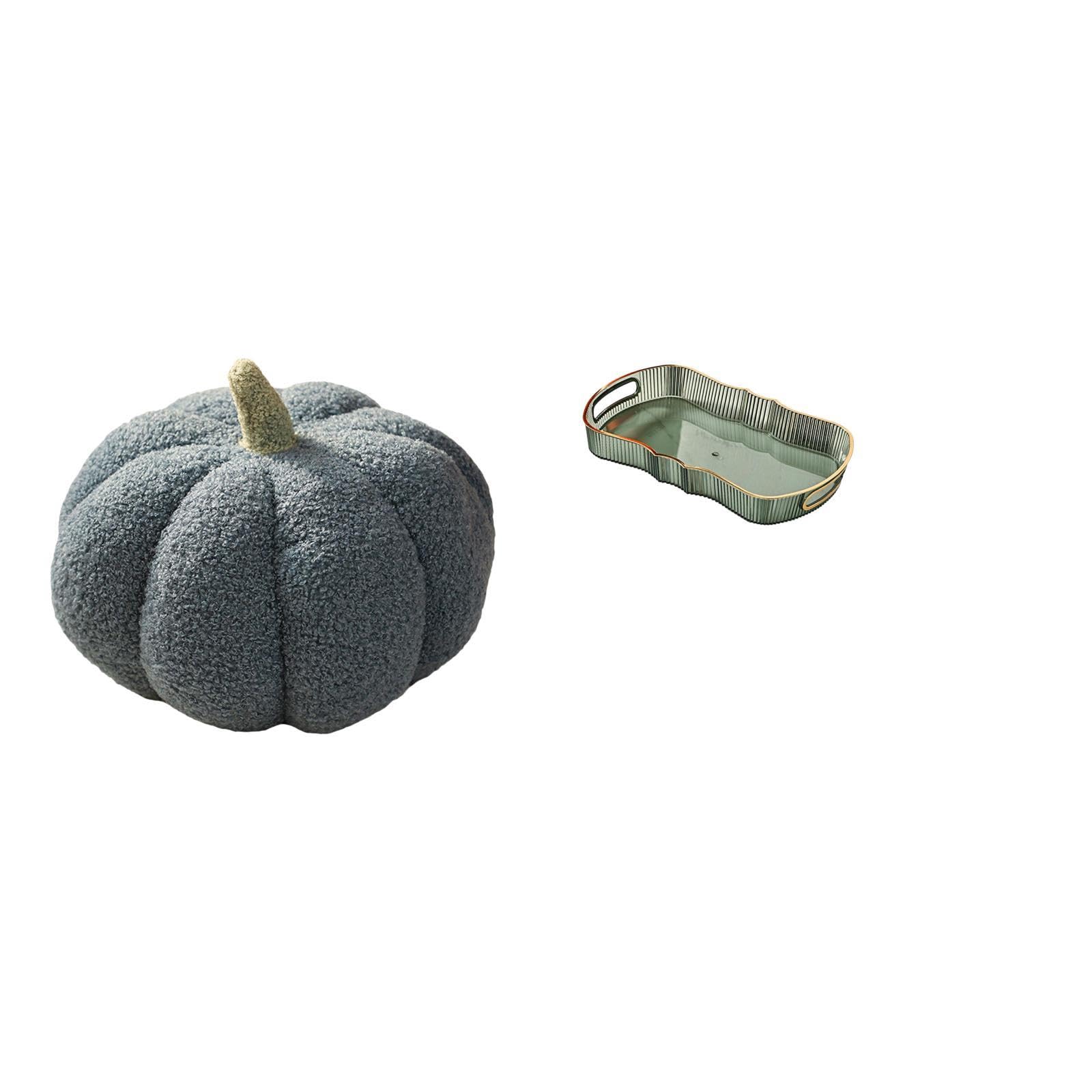 Zoomella Pumpkin Pillows And Food Serving Tray Plush Dcorative Sofa Cushion Bed Bedroom Room Dcorand Bathroom Vanity Tray Fruit 