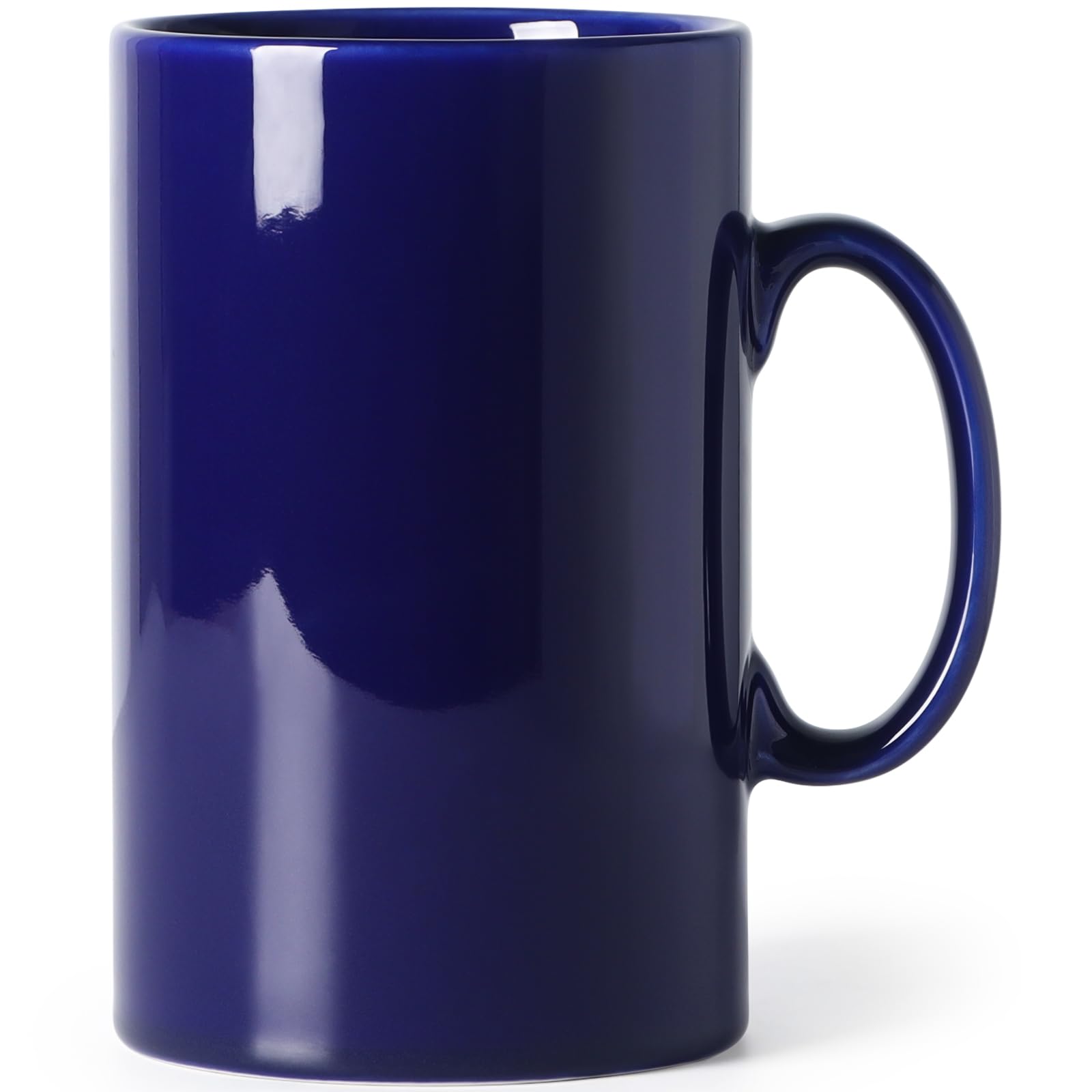 SHOWFULL 28 oz Large Coffee Mug, Ceramic Coffee Mugs, Extra Tall Mug, Blue