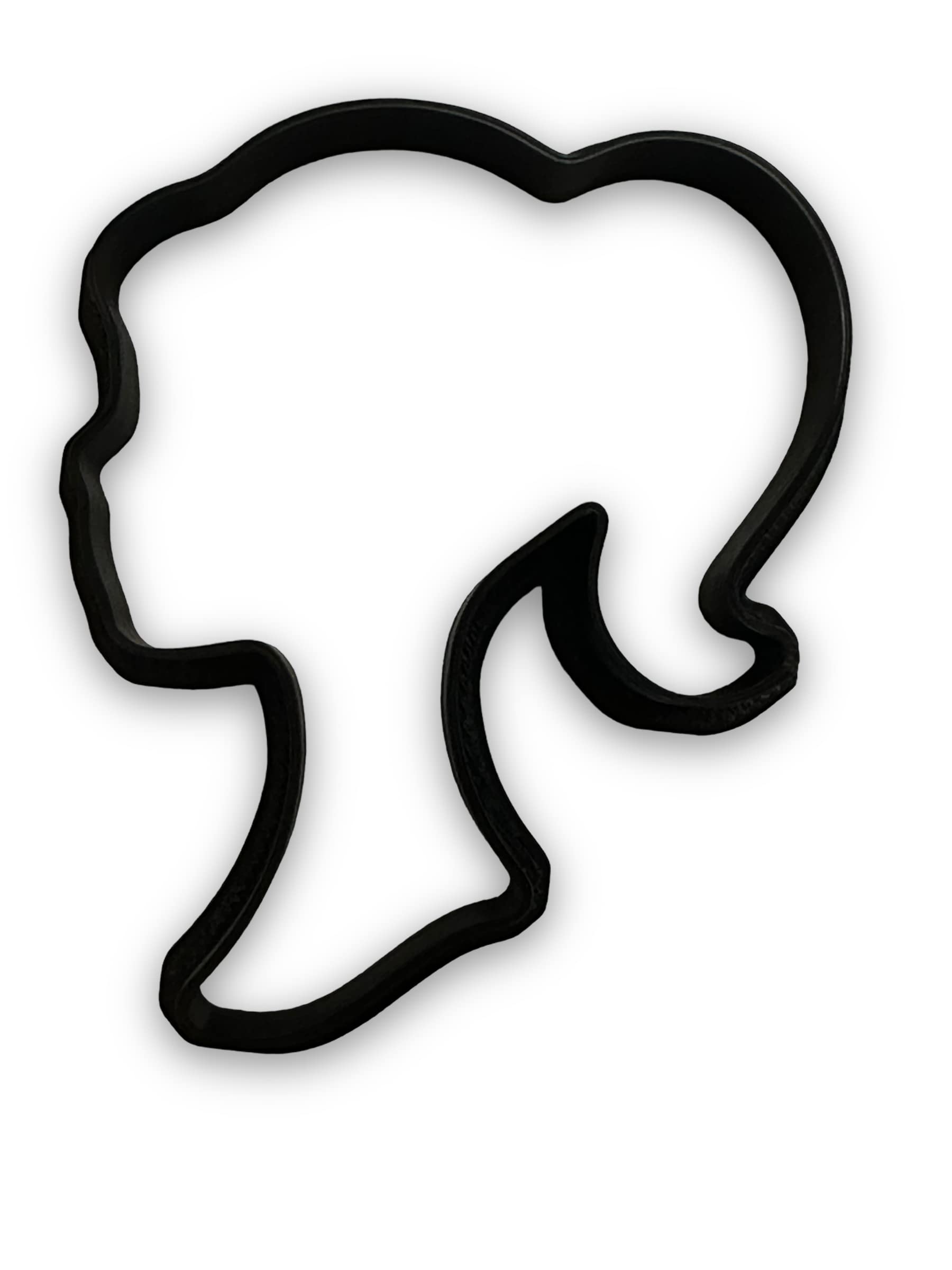 Doll Head Cheerleader Cookie Cutter With Easy To Push Design (4 Inch)