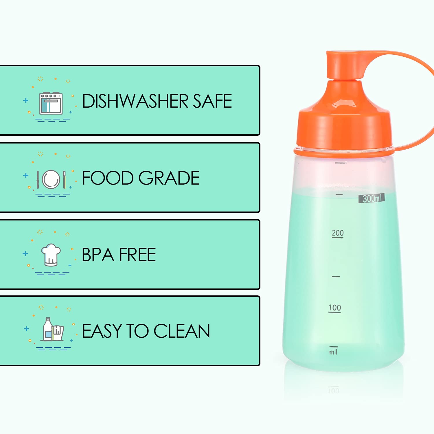 Oiununo Squeeze Bottles Wide Mouth - Pack Of 3 Condiment Bottle Squeeze Bpa Free For Chunky Sauces, Resin, Crafts, Condiment Squ