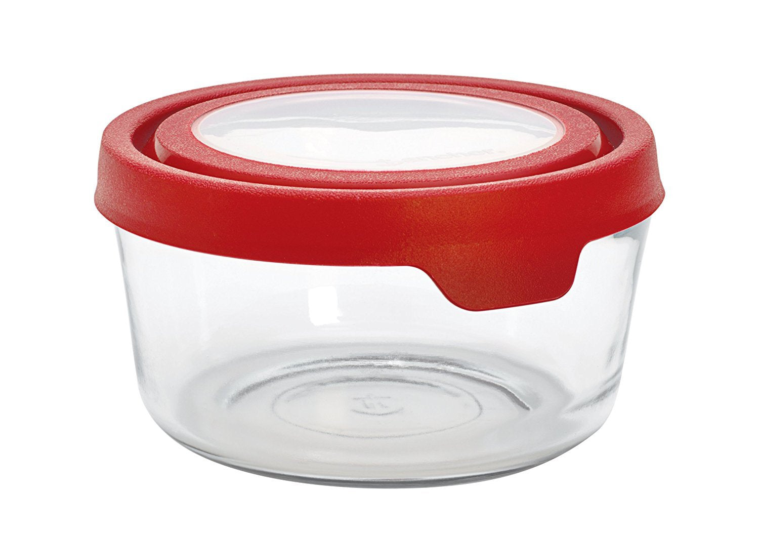 Anchor Hocking TrueSeal Glass Food Storage Containers with Airtight Lids, Cherry, 7 Cup (Pack of 4)