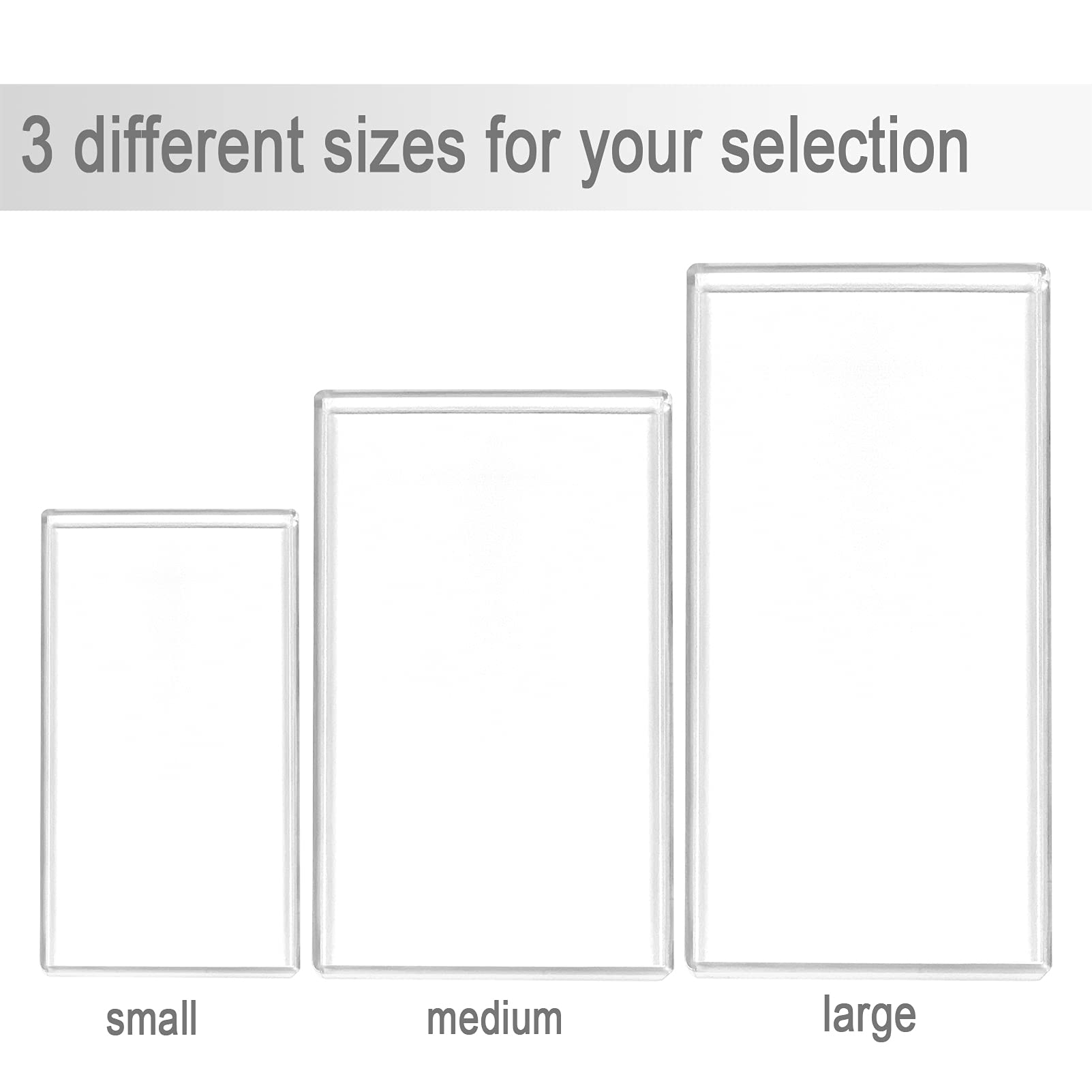 Bigfety Acrylic Bathroom Tray For Counter, Handmade Clear Trays Sturdy Organizer For Cup, Sponge, Soap, Plant (Medium, Clear)