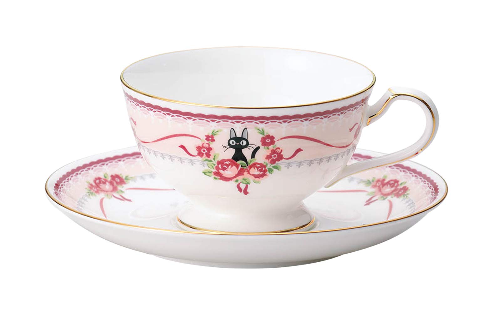 Noritake Majo Kikis delivery Service Tea Coffee Cup Plate (Pink) MJ97221/H612L