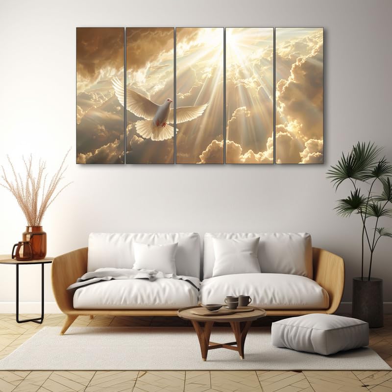 The Castle Decor Birds Painting With Frame Big Size 36X60 Wall Art For Living Room,Bedroom,Drawing Room,Hotels-Wooden Framed-765