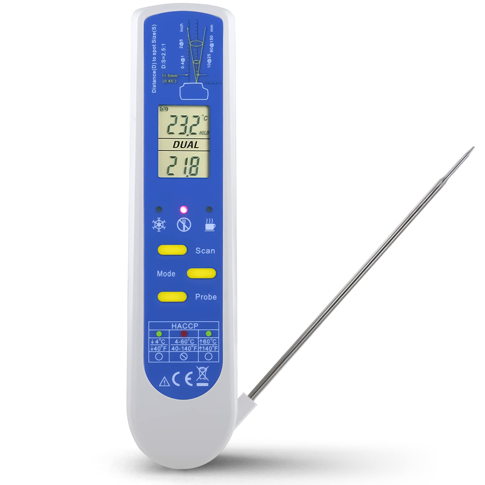 Metris Model TCT303F NSF Certified #C0626846. Complies with FDA 2022 Food Code Verification Accuracy of 2 Degrees F for HACCP Fo