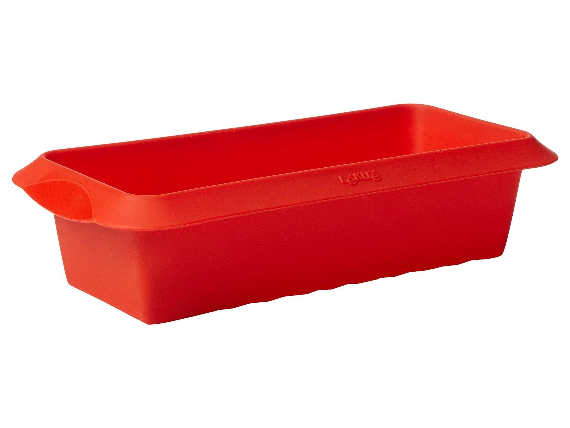 Lekue Baking Bread Loaf Pan/ Plum Cake, 9.5'', Red