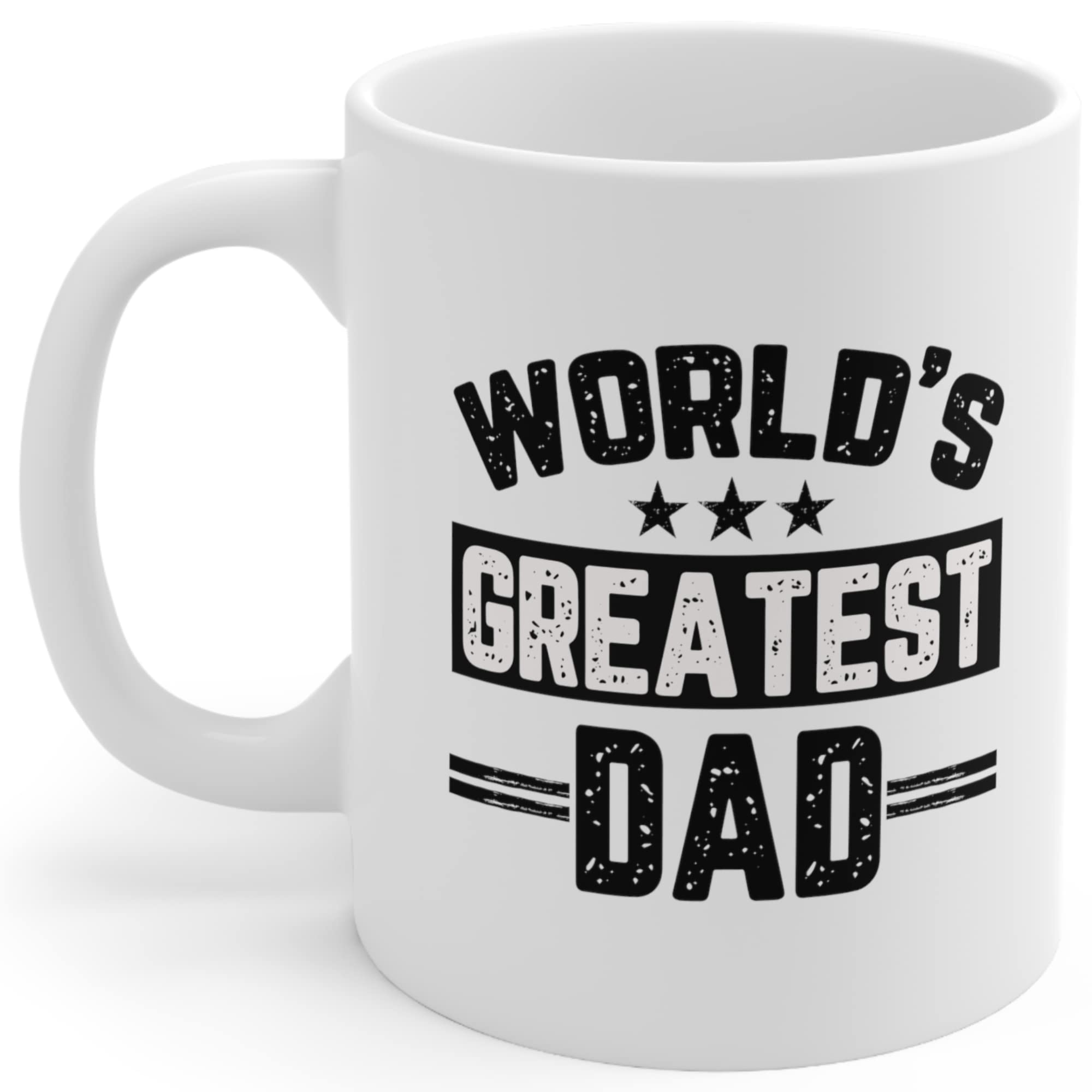 Dokazu Worlds Greatest Dad Mug, Best Dad Gift, #1 Dad, Fathers Day