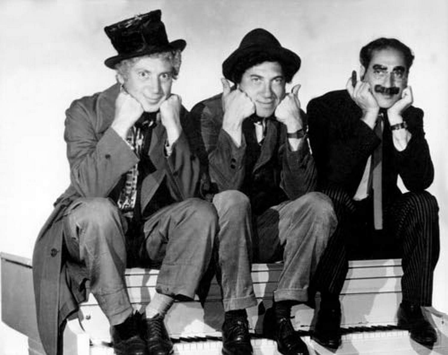 Posterazzi Brothers-Harpo Chico Groucho Marx Photo Poster Print, (20 X 16)