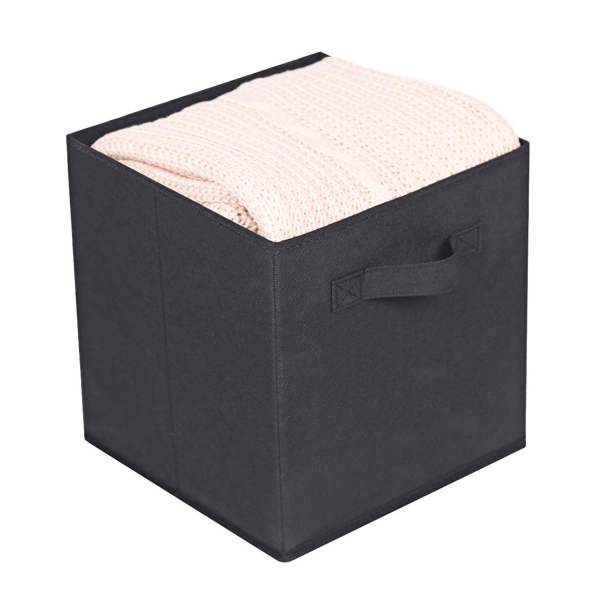 Max Houser Fabric Cloth Storage Bins,Foldable Storage Cubes Organizer Baskets With Dual Handles For Home Bedroom Storage,Set Of