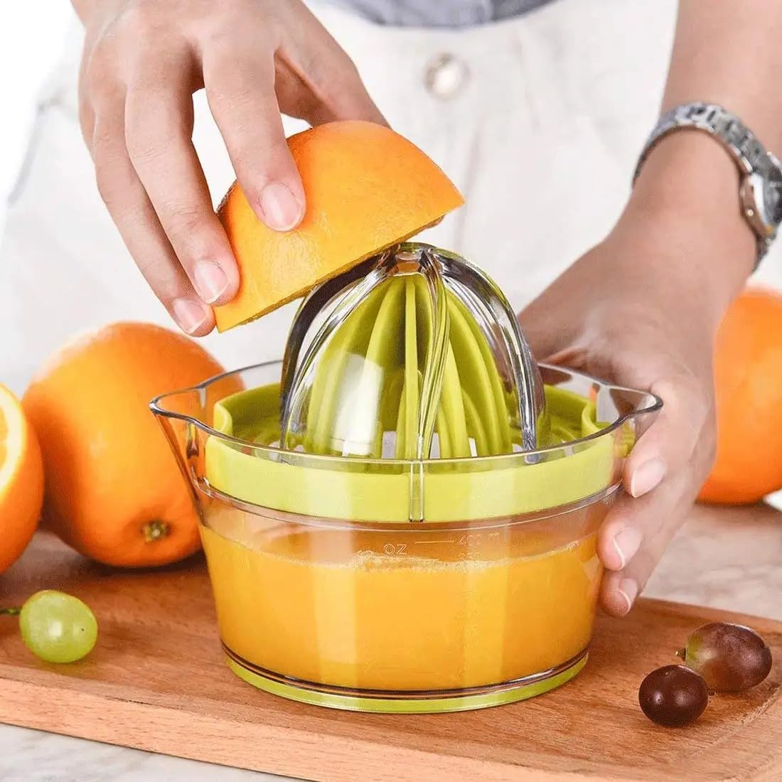 Oblivion Manual Citrus Juicer 1 Pc  Plastic Handheld Orange & Lemon Squeezer  BpaFree Durable Design For Fruit Press, Sweet L