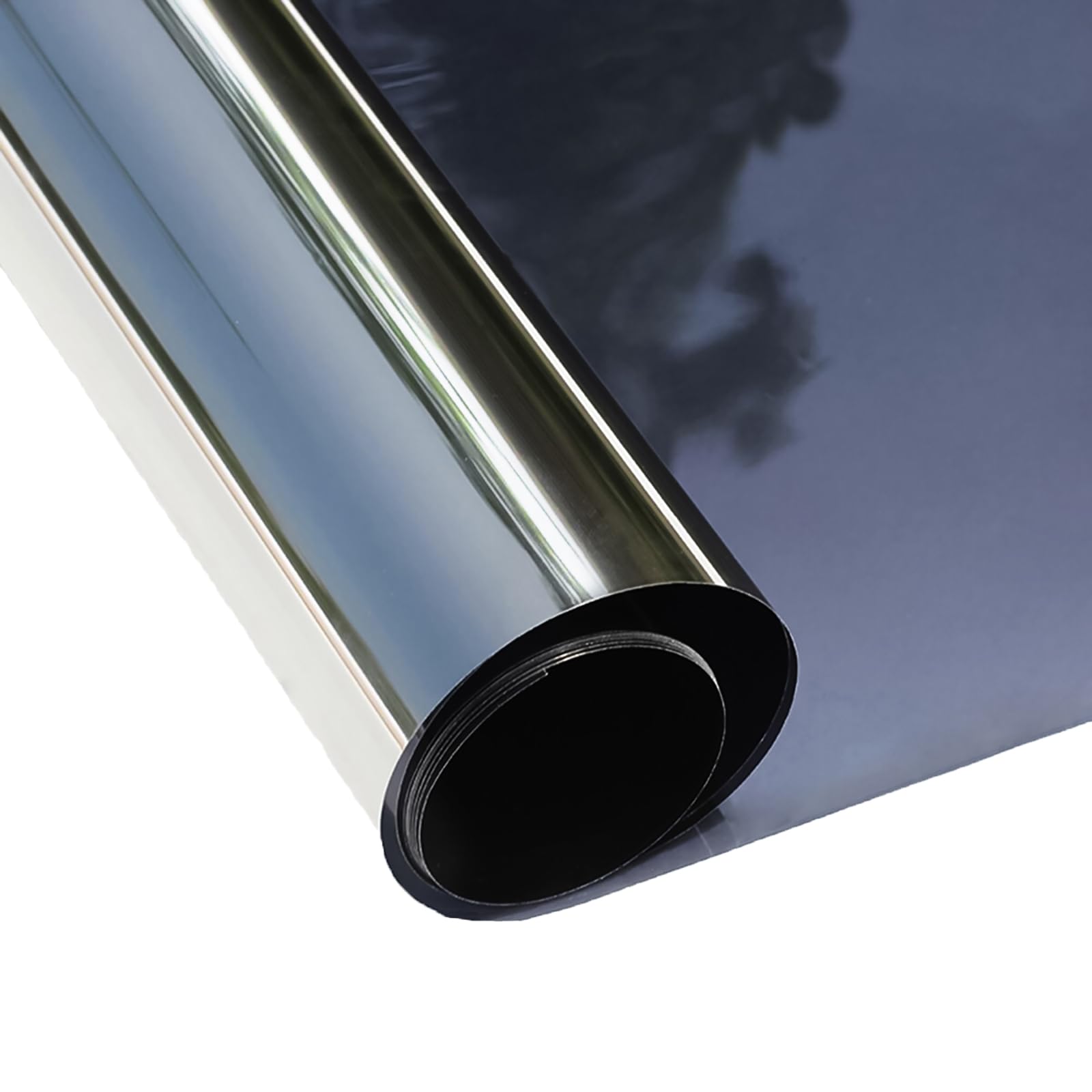 concus-T Window Tint One Way Window Film Static cling Sun Blocking Window Tinting Film for Home Heat control Window Film Mirror Tint Reflective Anti UV Film  Black Silver  3543 Inch X 65 Feet