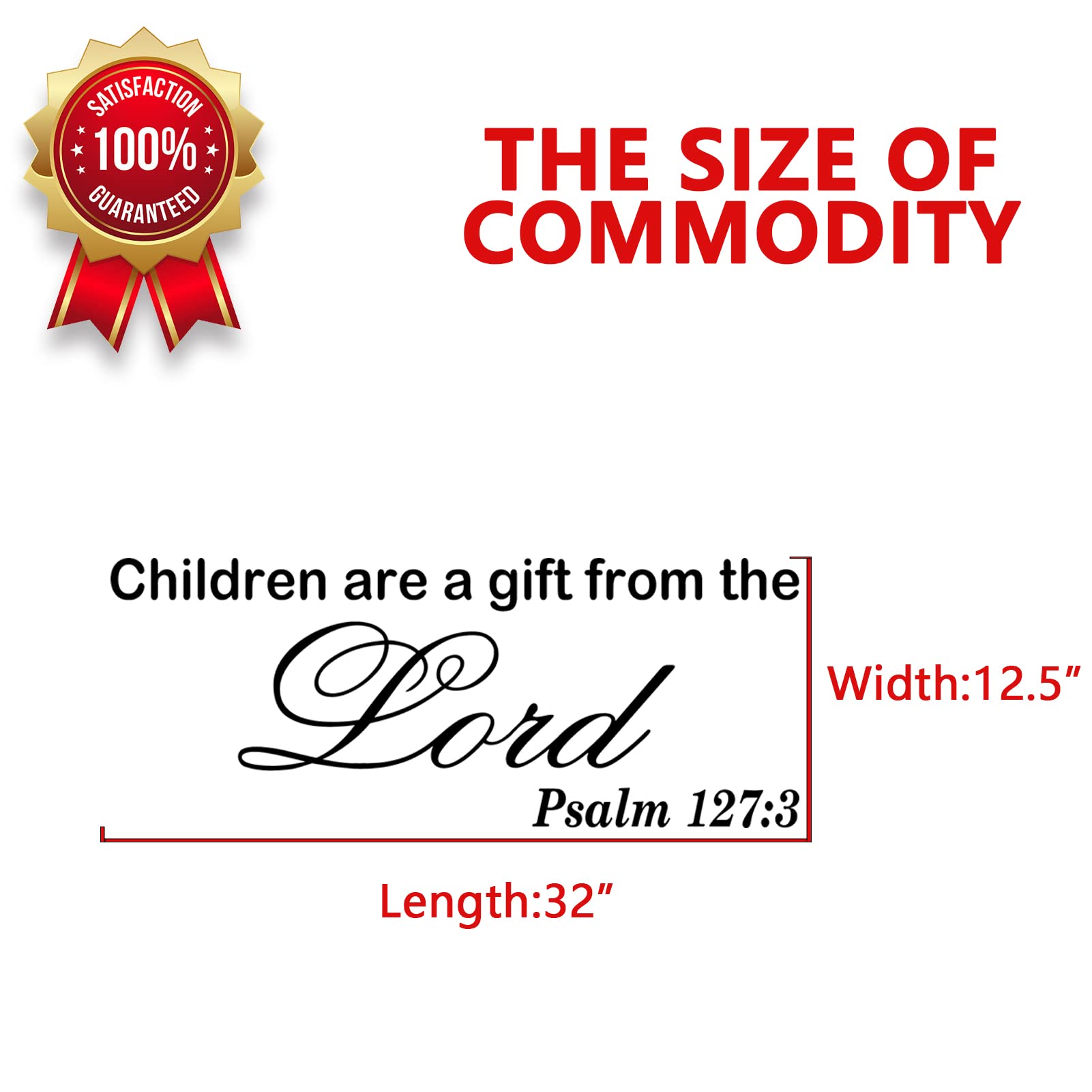 Anfigure Wall Stickers For Kids, Bible Verse Wall Decor, Inspirational Church Blessing Saying Sign Family Lettering Decorations