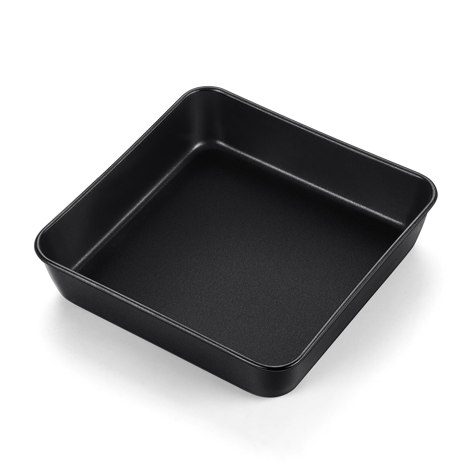 Teamfar Square Baking Pan, 8 Inch Coated Square Cake Brownie Lasagna Pan With Stainless Steel Core & Non Stick Coating, For Baki