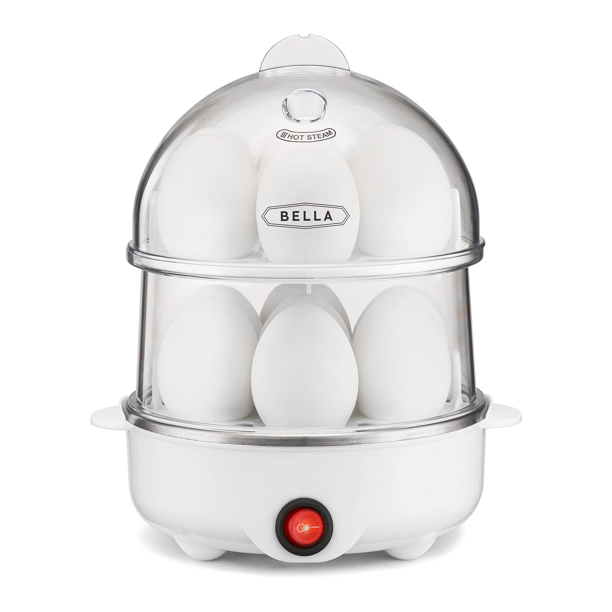 Bella Rapid Electric Egg Cooker And Poacher With Auto Shut Off For Omelet, Soft, Medium And Hard Boiled Eggs, 14 Egg Capacity Tr