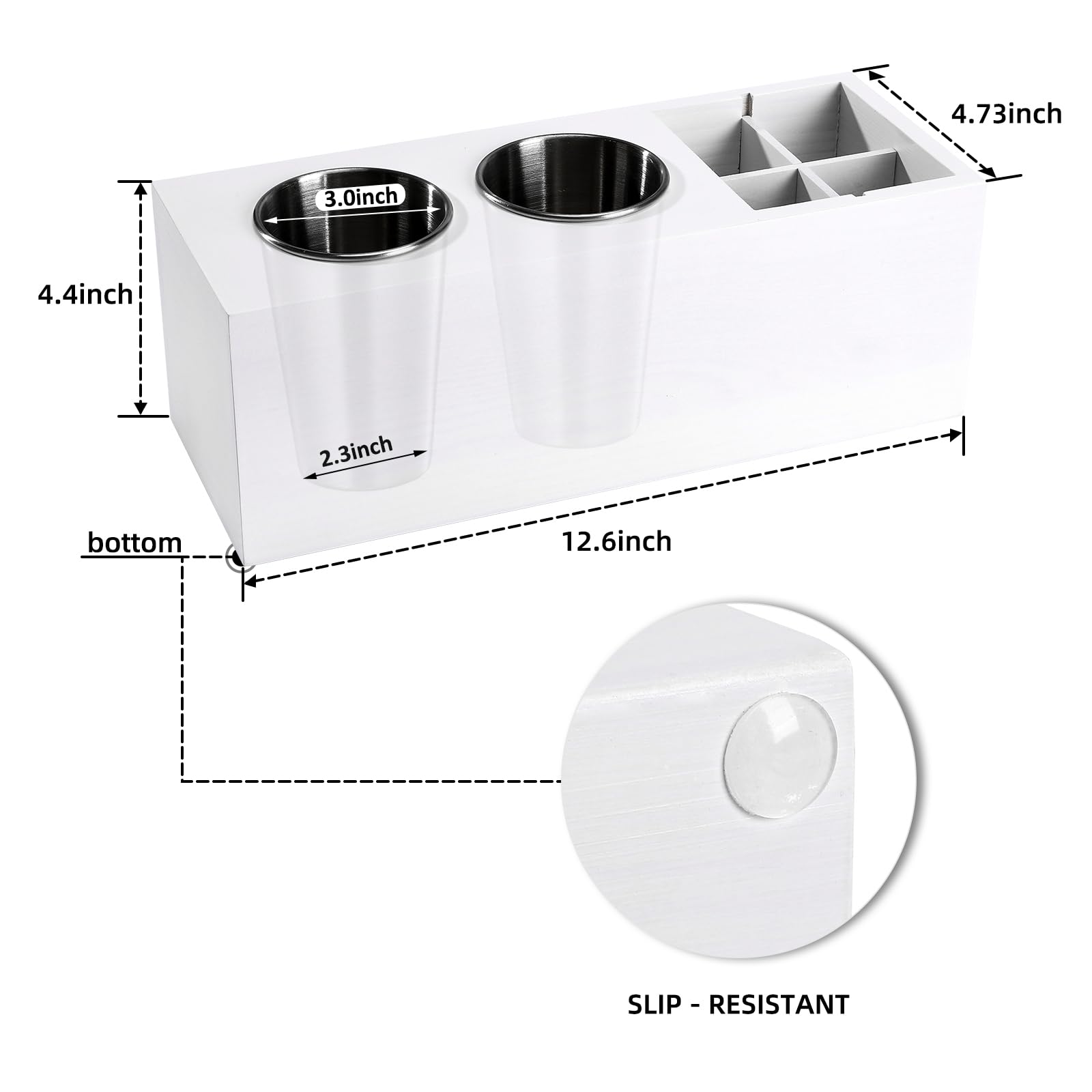 Hair Dryer Countertop Holder, Hair Tool Organizer Wall Mount, Blow Dryer Holder Cabinet Door Organizer, Bathroom Countertop Blow