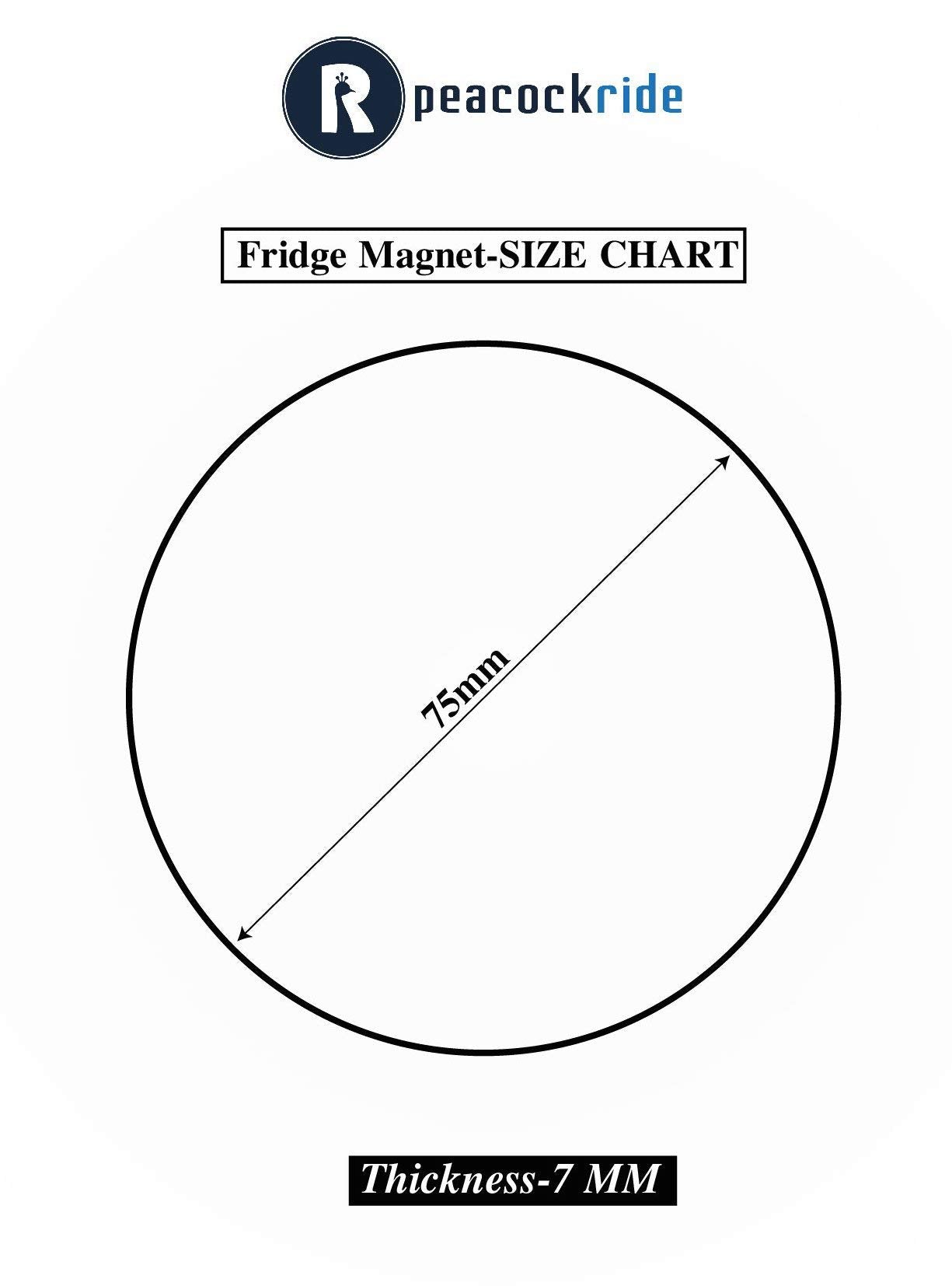 Peacockride Proud To Be An Indian I Indian Flag Fridge Magnet (Metal, Multicolour, 75Mm)