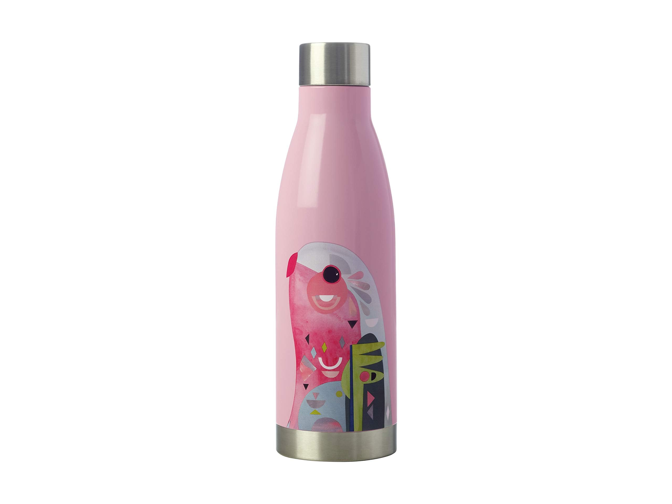 Maxwell & Williams Pete Cromer Insulated Water Bottle, Parrot Design, BPA Free Stainless Steel, 5ml
