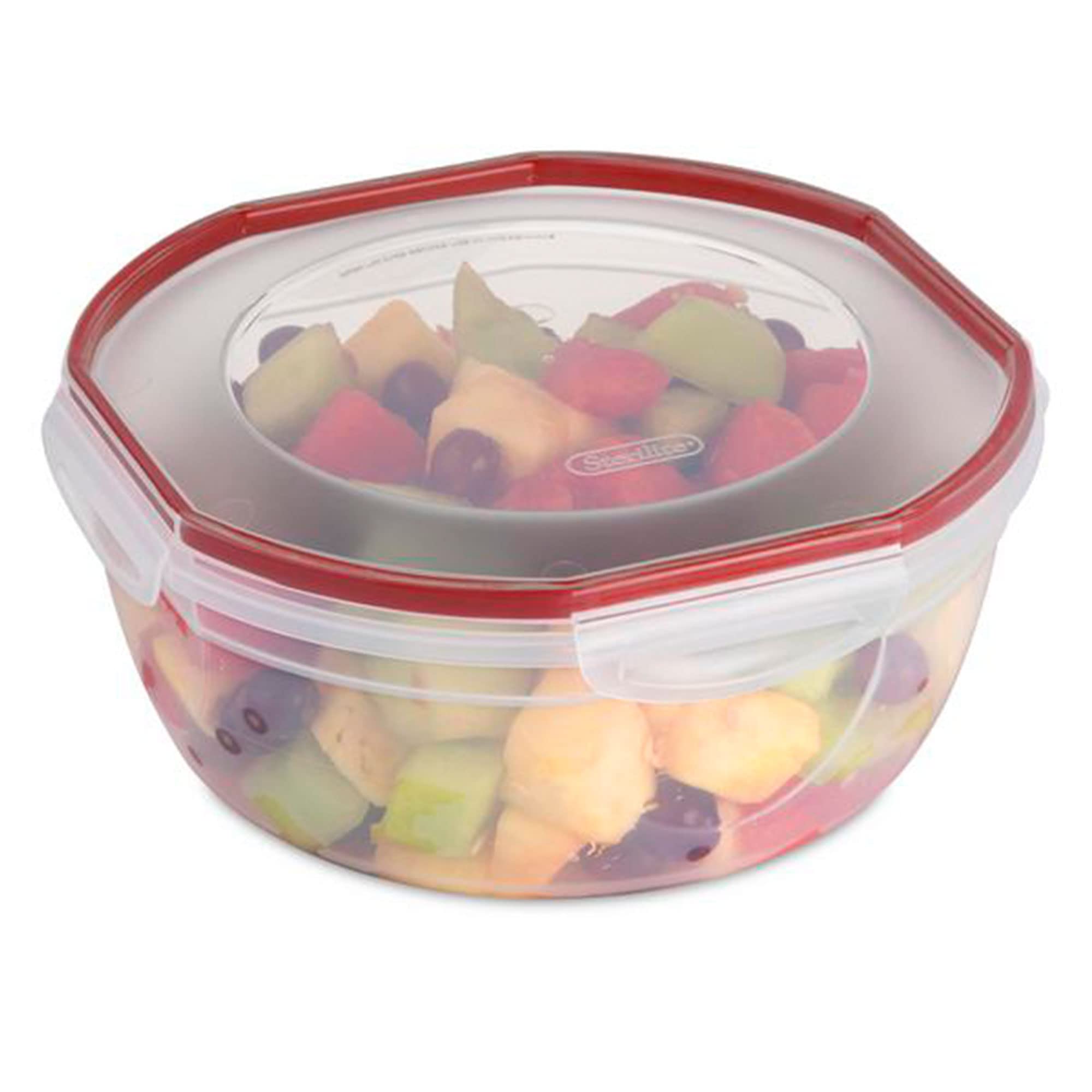 Sterilite Ultra Seal Latching Bowl, 4.7 Quart, Red, Model 254002 - Durable and Convenient Storage Solution