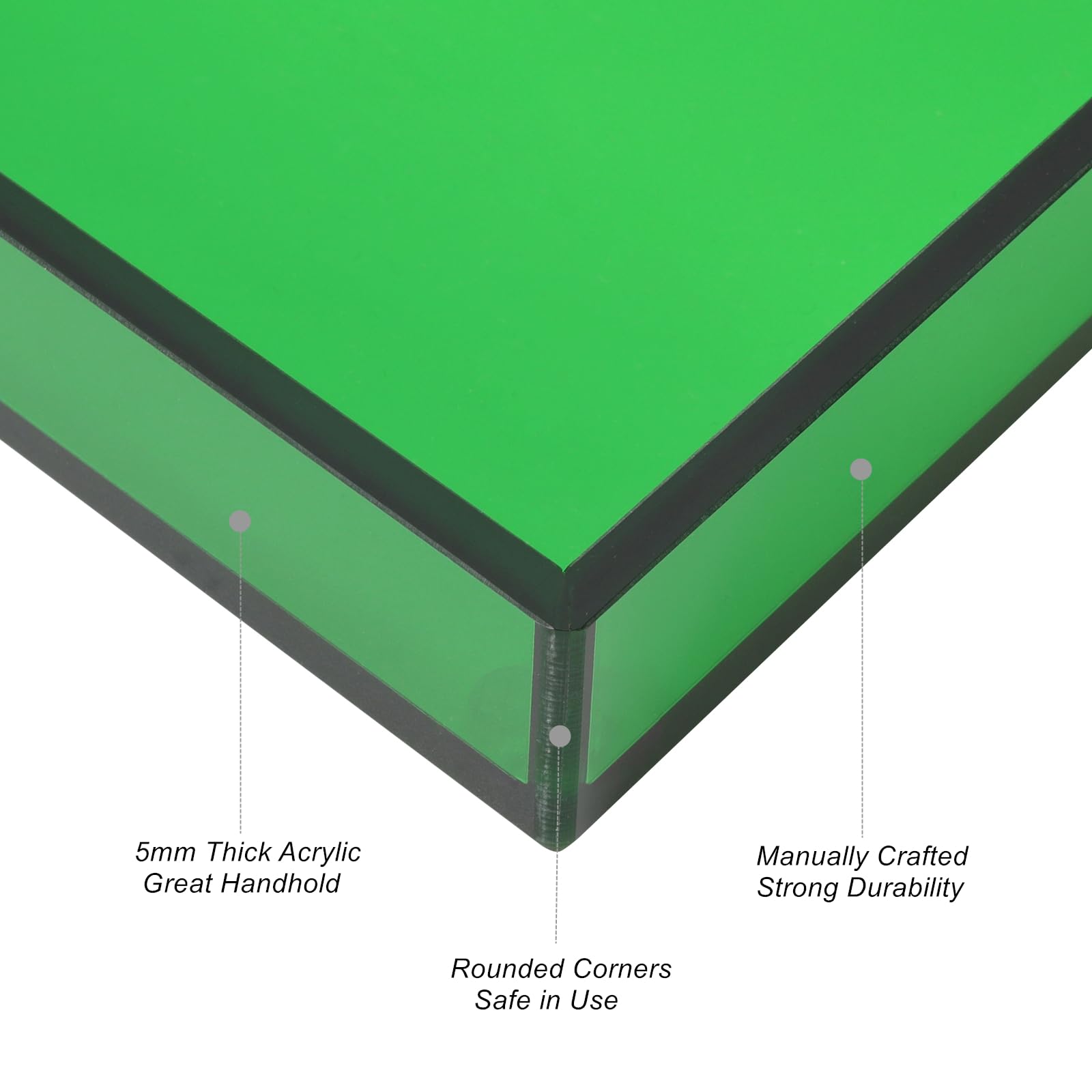 Acrylic Tray For Vanity Makeup Perfume Jewelry 12X6'' Small Decorative Tray For Bathroom Dresser Tops Candle Sink Counter, Emera