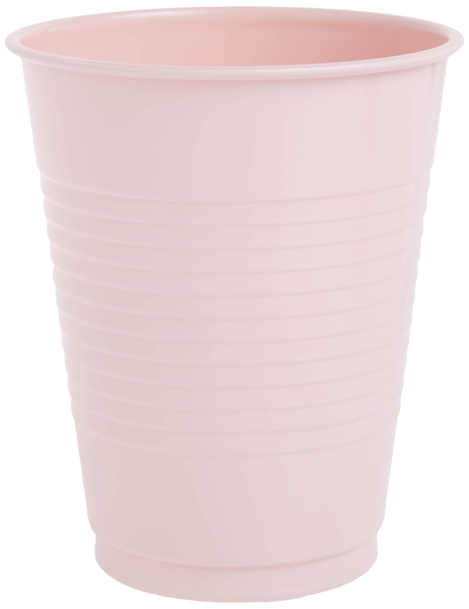 Creative Converting 28158081 Touch Of Color Plastic Cups, 16 Oz, Classic Pink