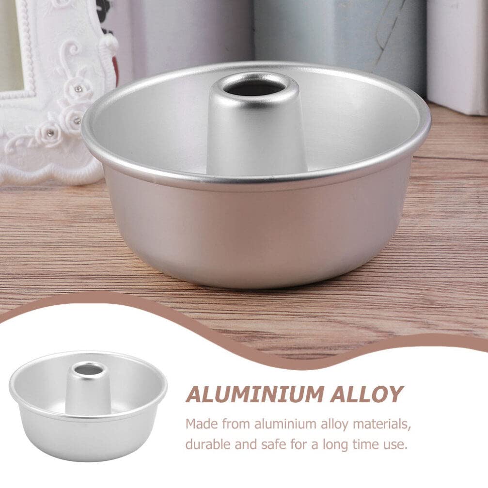Kichvoe Pound Cake Pan Chiffon Tube Pan Non-Stick Cake Mold 5.5*2.1 Inch Donut Donut Mold Doughnut Baking Pans With Tube Hollow