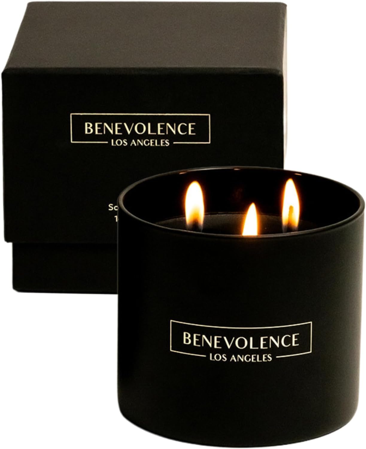 Benevolence LA Charcoal Candle Scented Candle  14.5 oz Scented Candles for Home  Natural Soy Candles Gifts for Women, Aromathera