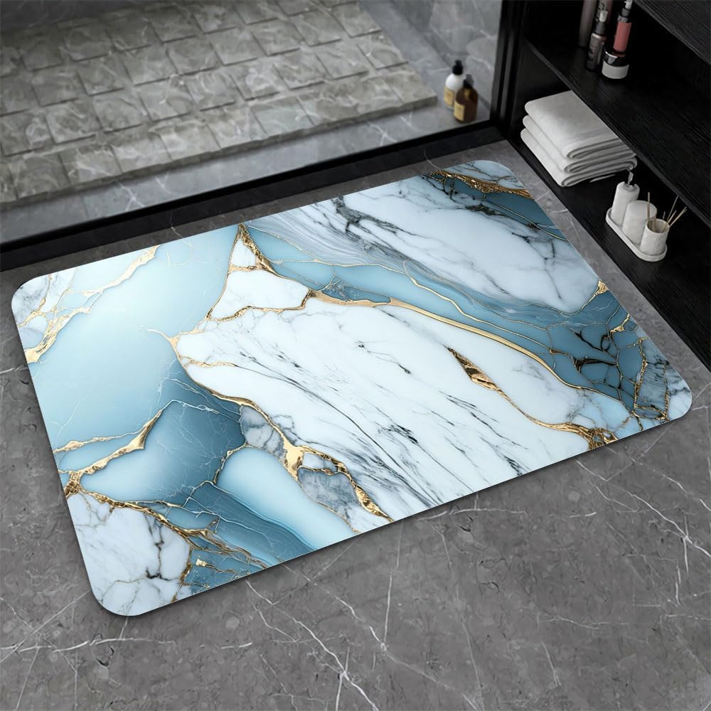 Skvm Water Absorbent Mat For Bathroom Kitchen Floor Door Entrance Anti Slip Floor Foot Anti Skid Bathroom Shower Mat (Design 11)