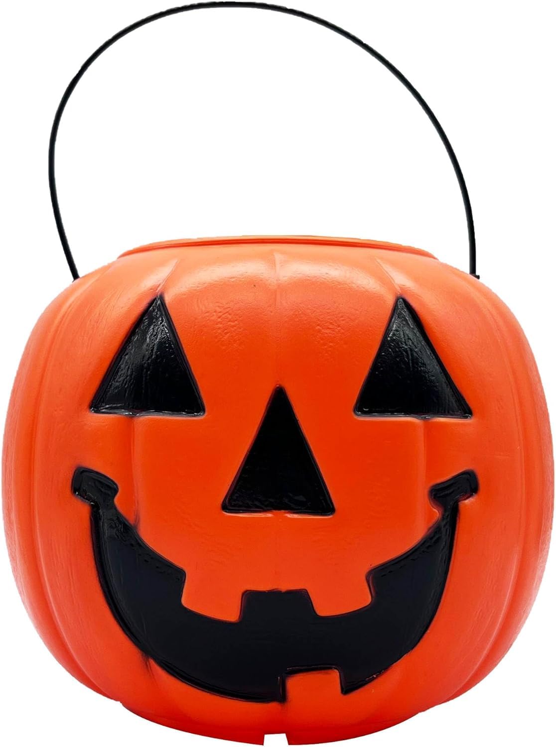 Halloween Pumpkin Jack O Lantern Candy Bucket (Orange)