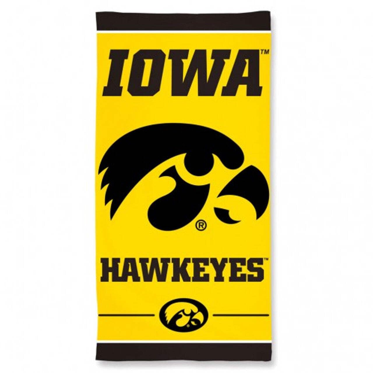 WinCraft NCAA Iowa Hawkeyes Beach Towel, Team Color, One Size