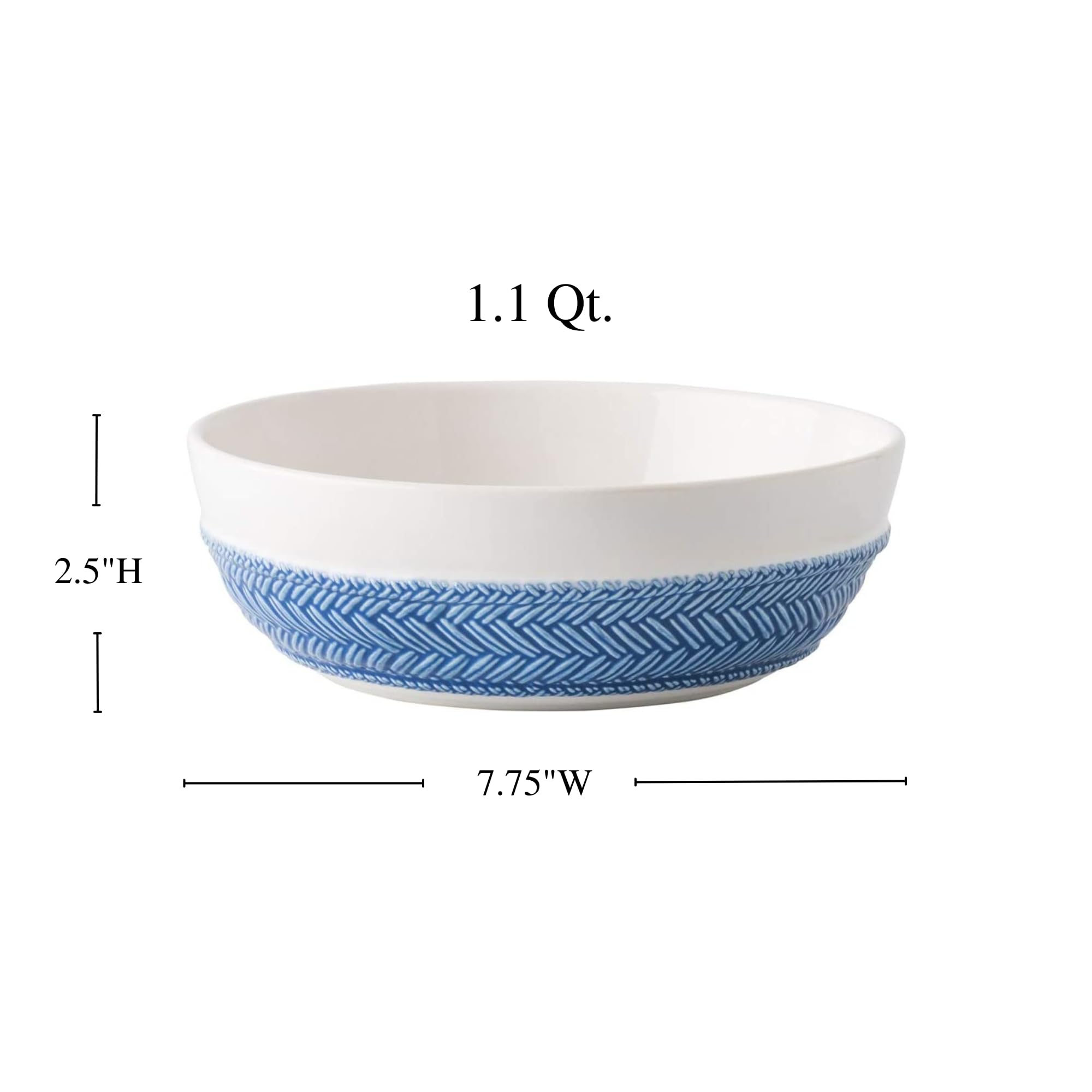 Juliska Le Panier White/Delft Blue Pasta/Soup Bowl