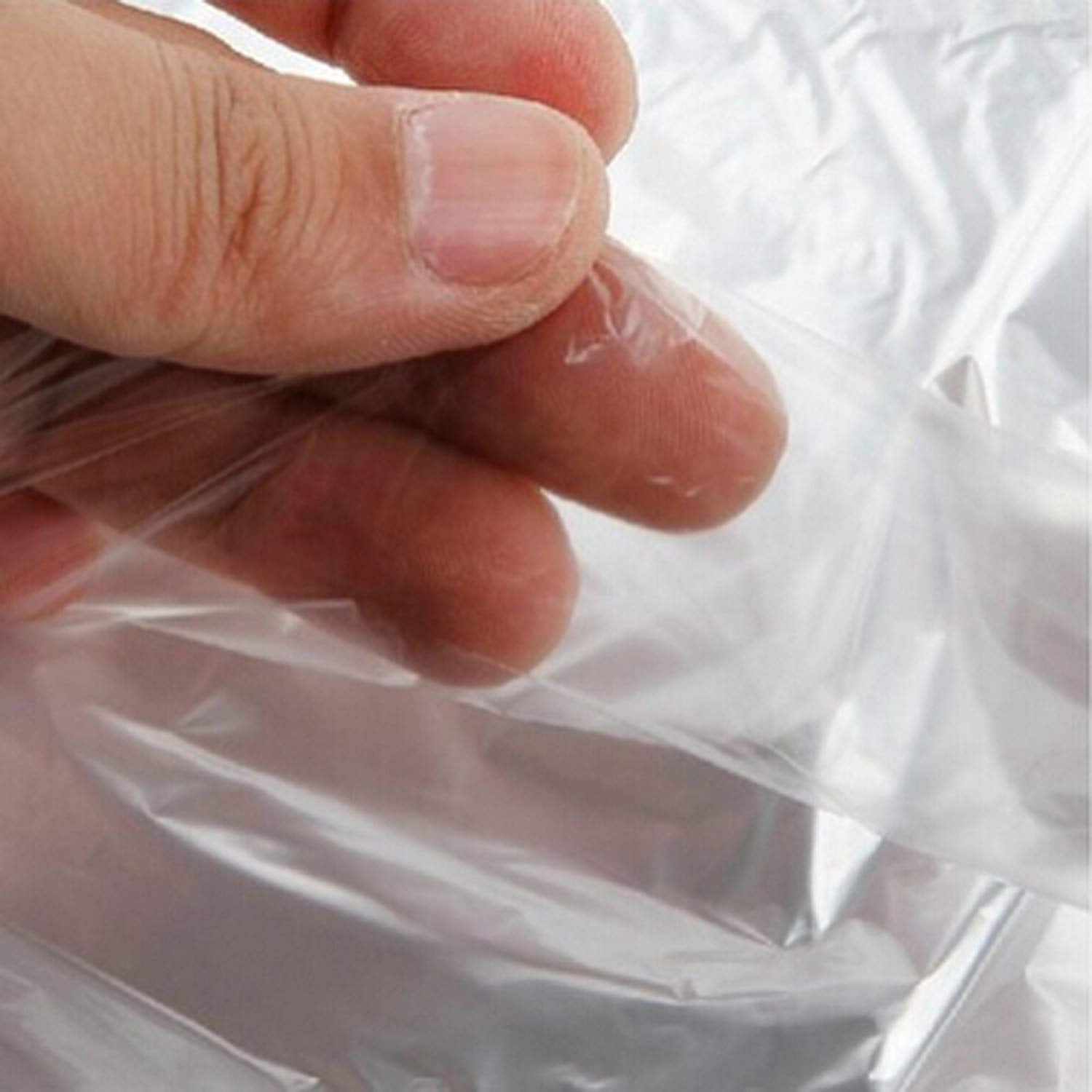 60 PCS Dry Cleaner Bags Plastic Clear 35.4 Inches Can be Hung Transparent Clothes Dust Cover