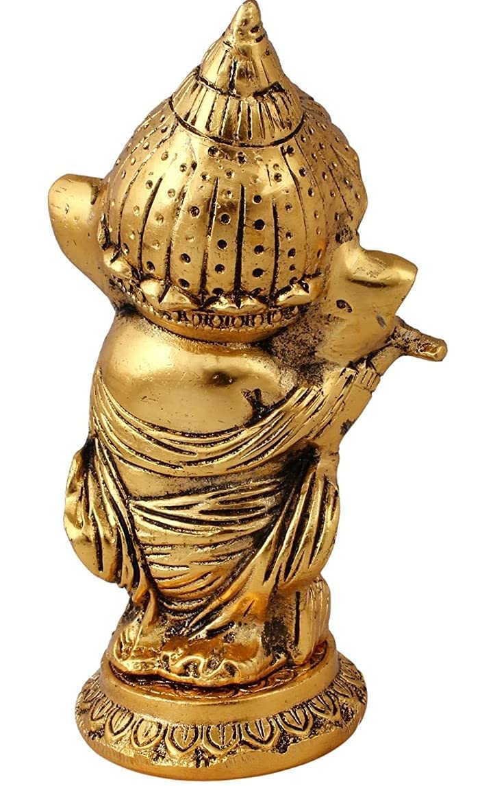 Labhcart Metal Ganesh Idol For Car Dashboard